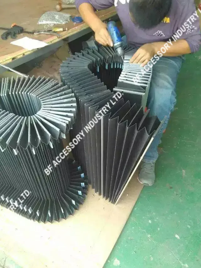 Custom made aluminium alloy corner seal flexible accordion bellowsin