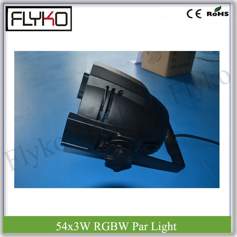 

2LOTS par lights 54pcs*3W DMX control 180W RGBW full color wedding stage disco wedding light