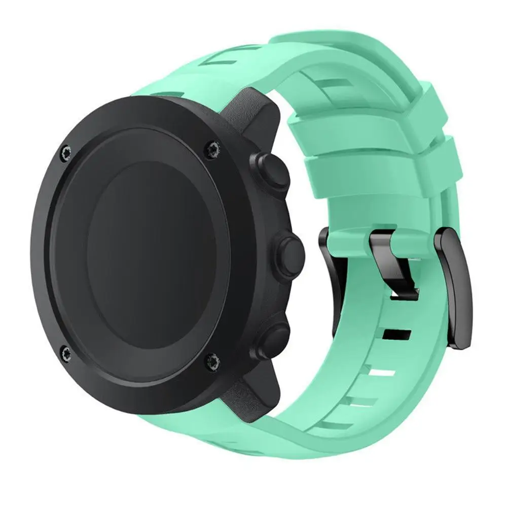 Сменные ремни силиконовый ремешок для часов Suunto Ambit3 вертикальный с металлической пряжкой - Цвет ремешка: Green