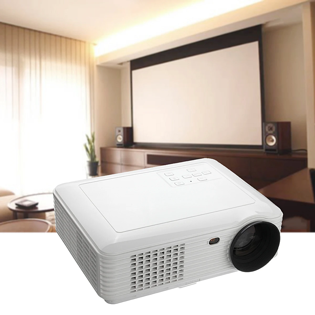 1080P 3500 Lumens LED Projector Home Theater portable mini Projector with AV cable Remote control 1080P 3500 Lumens LED Projector Home Theater portable mini Projector with AV cable Remote control