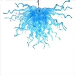 Европейский дизайн весна стиль художественная стеклянная люстра выдувное стеклянное изделие с 110 v-240 v Светодиодный лампочки