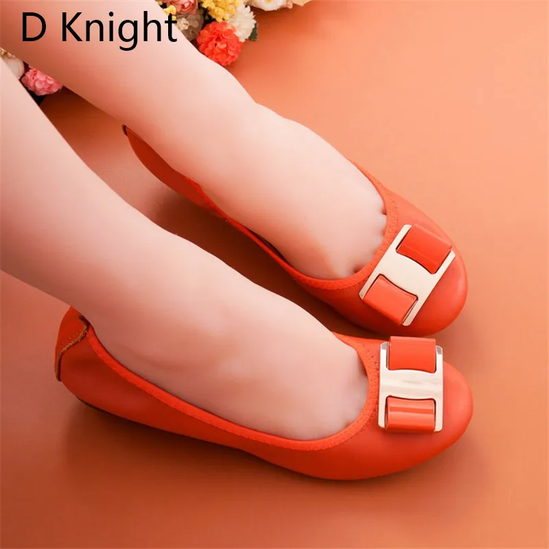 New Spring Summer Slip On Flat Shoes Women Comfortable Gennuine Leather Ballet Shoes Female Casual Flats Woman Loafers Big Size (4)