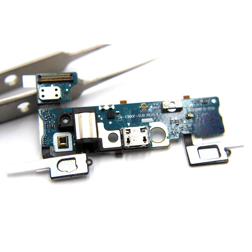 

New USB Charging Flex Cable For Samsung Galaxy E5 E500 E500F E500M E500H Assembly Headphone Jack Audio MIC USB Port Socket Dock