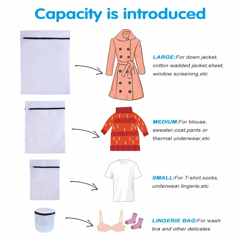 Сетчатые мешки для стирки белья на молнии, складные, деликатные, нижнее белье, бюстгальтер, носки, нижнее белье, стиральная машина для стирки, защита одежды, сетка