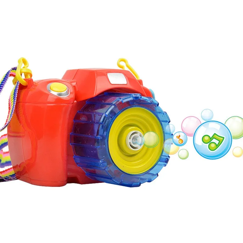 Hot Fully automatic bubble machine Camera Shape Soap Bubbles gun toy
