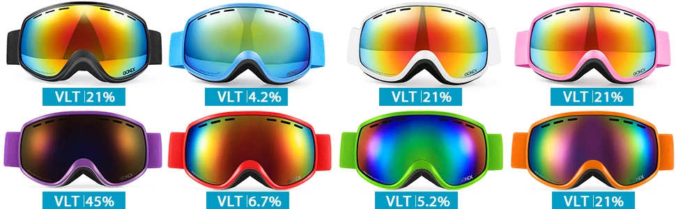 Gonex 3-8 детские лыжные очки для сноуборда и лыж Очки UV400 защита двойные сферические линзы для зимних видов спорта+ Goggle чехол