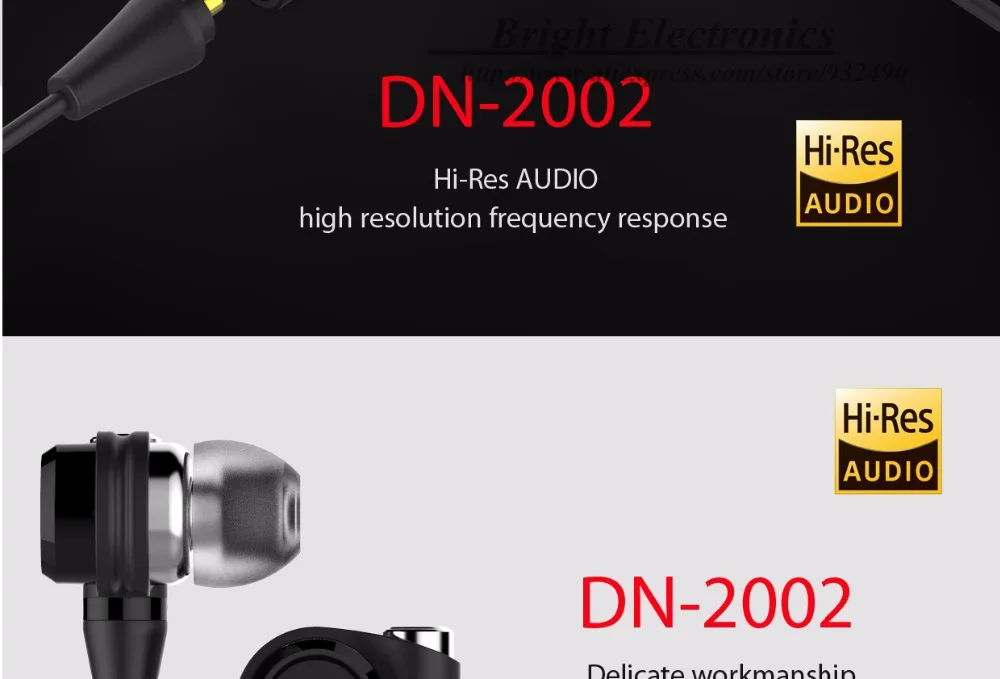 DUNU DN-2002 DN2002 2BA+ 2 динамические гибридные наушники-вкладыши 4 драйвера IEM со съемным кабелем MMCX