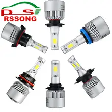 LED Car Bulb H4 H7 H11 9005 9006 H1 H3 COB Chip Auto Headlight 6000K 12V