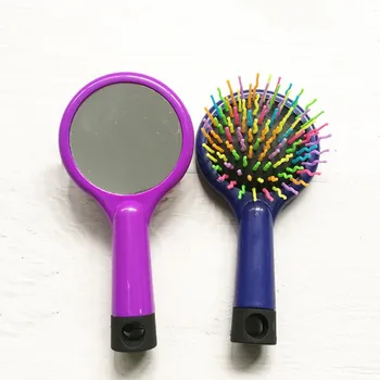 

1PC Hair Comb Professional Rainbow Comb Rainbow Volume Anti-static Hair Curl Straight Massage Comb Brush Mirror Styling Tools
