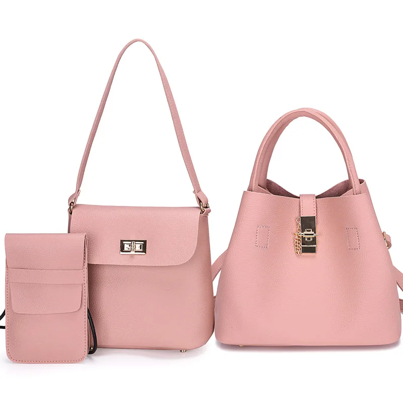 

RURU monkey 3Pcs Composite Handbag Outdoor Crossbody Bags For Women Large Capacity Multifunction Women Soft Shoulder Bags