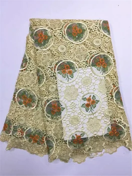 

Best selling African Lace Fabric For Wedding 2016 Embroidered France mesh Lace Fabrics.African swiss voile lace high quality
