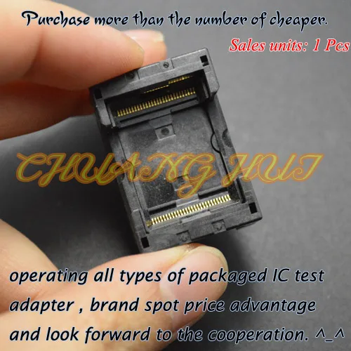 

TSOP56 test socket Thin small outline package TSOP56 IC socket Pitch=0.5mm