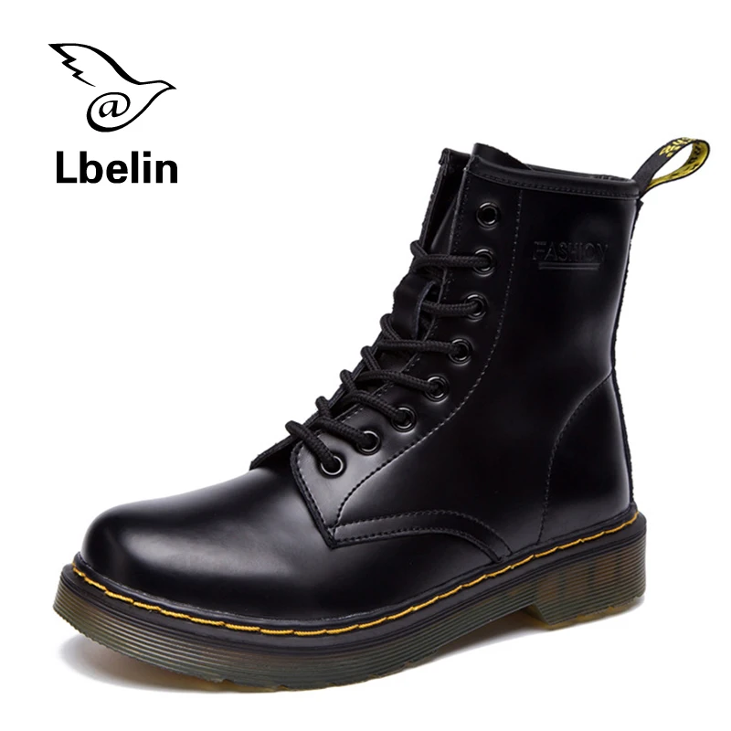 Women Boots Doc Martins 2016 British Dr Martins Vintage Classic Genuine Martin Boots Female Thick Heel Motorcycle Women's Shoes