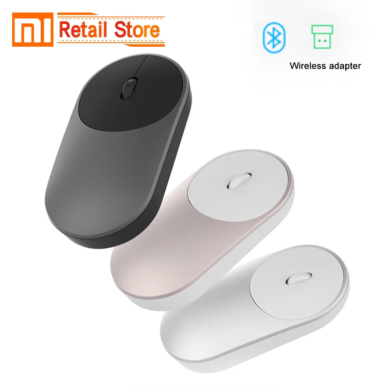 Оригинальная Xiaomi мышь XMSB01MW портативная беспроводная оптическая Bluetooth 4 0 RF 2 GHz