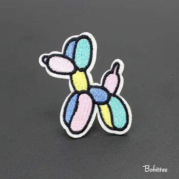 

Cartoon Cute Dog Embroidered Patch for Clothing Hot melt glue Children Stickers Garment Appliques