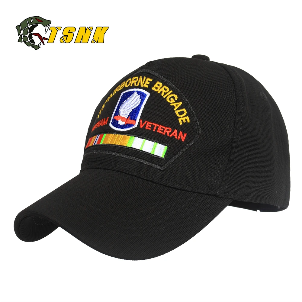 

HY Embroidery "173rd AIRBORNE" Tactical basketball Caps Men Women Running Adjusted Sunshade Hats
