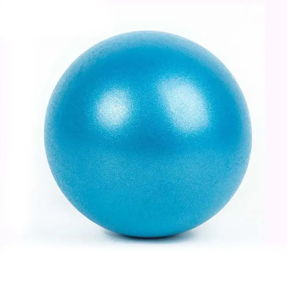 Yoga explosion-proof PVC wheat ball small pilates yoga ball fitness ball straw square dance ball - Color: blue