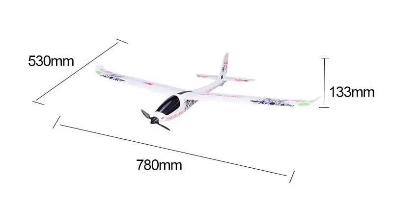 Оригинальный WLtoys XK A800 2 4G 5CH RC самолет с 3D/6G режимом 780 мм крыльев EPO