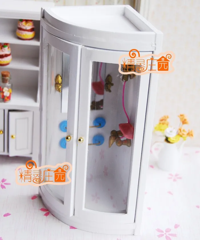 A01-X122 children baby gift Toy 1:12 Dollhouse mini Furniture Miniature rement wooden Bathroom shower room 1pcs