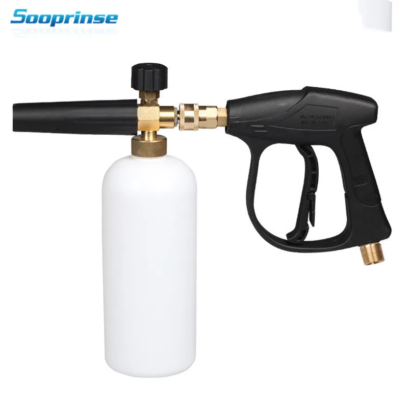 

High Pressure Washer Gun 3000 PSI Snow Foam Lance Cannon Foam Blaster with M14 M18 M22 Thread Garden Water gun car accessories