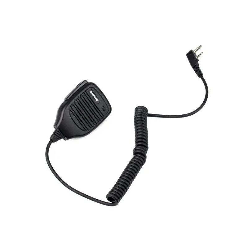 Baofeng Динамик 2Pin Ручной PTT Mic для KENWOOD TK3207 UV 5R BF 888S H777 двухстороннее радио иди и