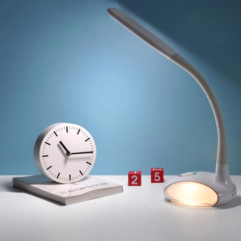 

LED Touch Control Dimming Table Lamp RGB Flexible Reading Desk Light with EU Plug
