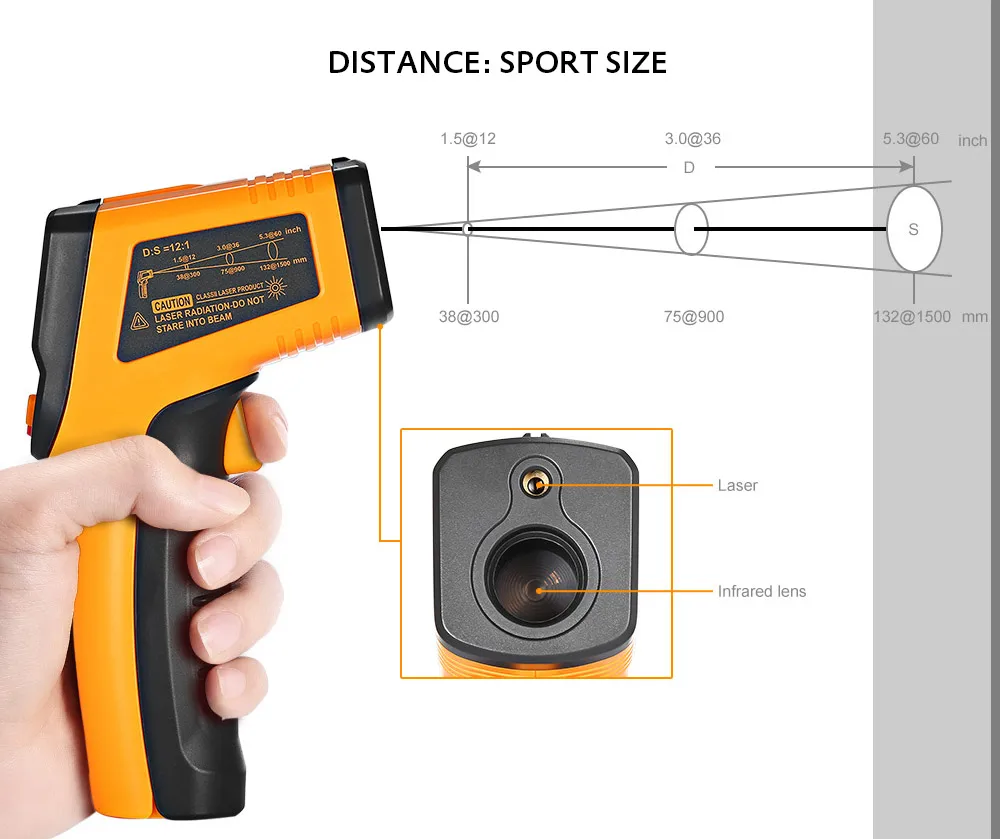 TN400 Non-contact Laser Infrared Thermometer