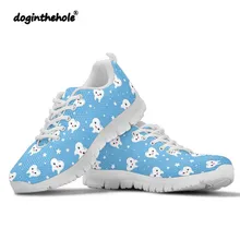 Doginthehole/кроссовки с рисунком дантиста; женская спортивная обувь; женские Прогулочные кроссовки из дышащей сетки; Милая женская обувь для медсестры