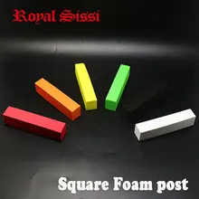 6 цветов супер тонкий квадрат пены колонка столба шест длиной 10см rectanguler баллонов пены EVA пена блоки плавают вязания мушек материал