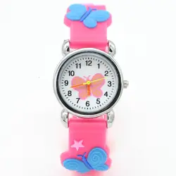 Защита окружающей среды бабочка дизайн часы дети обувь для девочек мальчиков студентов мода кварцевые наручные часы Relogio Часы