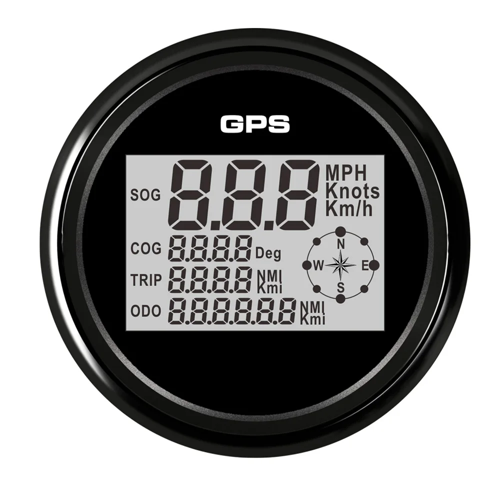 Автомобильный GPS спидометр 85 мм цифровой дисплей 0 999 миль/ч регулируемый