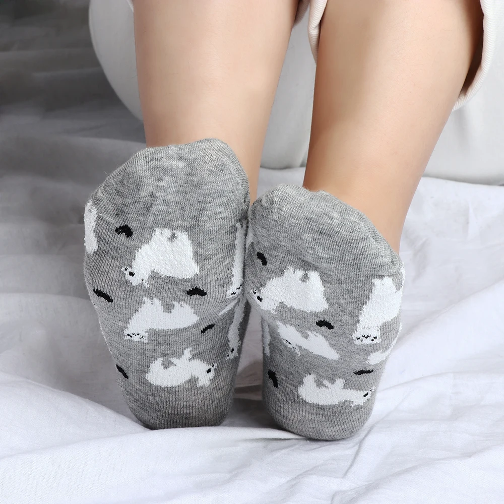 Novelty Women Alpaca Tube Socks Japanese Cute Women's Animal Cartoon boatsocks Spring Summer Cotton Socks