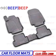 Для Renault Clio III 2005-2009 автомобильные коврики для затопления ковры Авто Пол пылезащитный нескользящий Автомобиль Стайлинг украшение интерьера