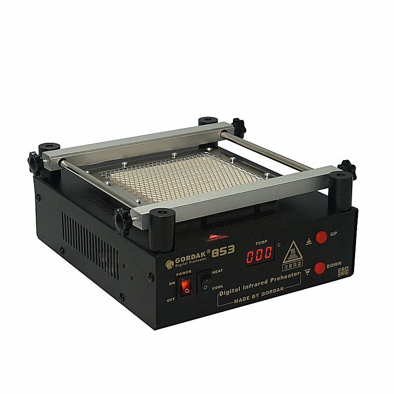 605W GORDAK 853 IR lead free preheater preheating station with 12x12cm heating area for PCB bga rework repair desolder solder 605W GORDAK 853 IR lead free preheater preheating station with 12x12cm heating area for PCB bga rework repair desolder solder