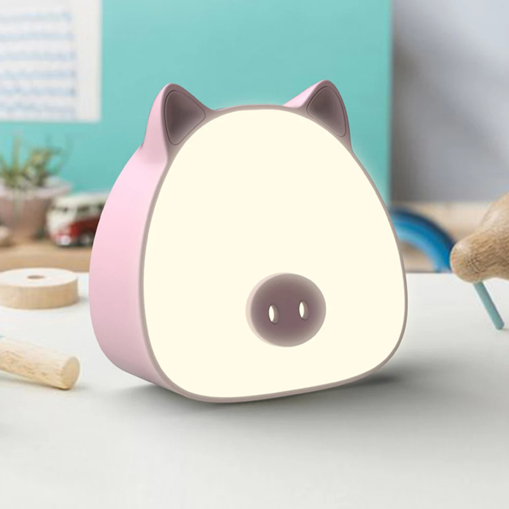

LED Motion Sensor Night Light USB Pig Lamps Modern For Children Baby Bedroom Kids Room Bedside Home Decor Lighting Fixtures