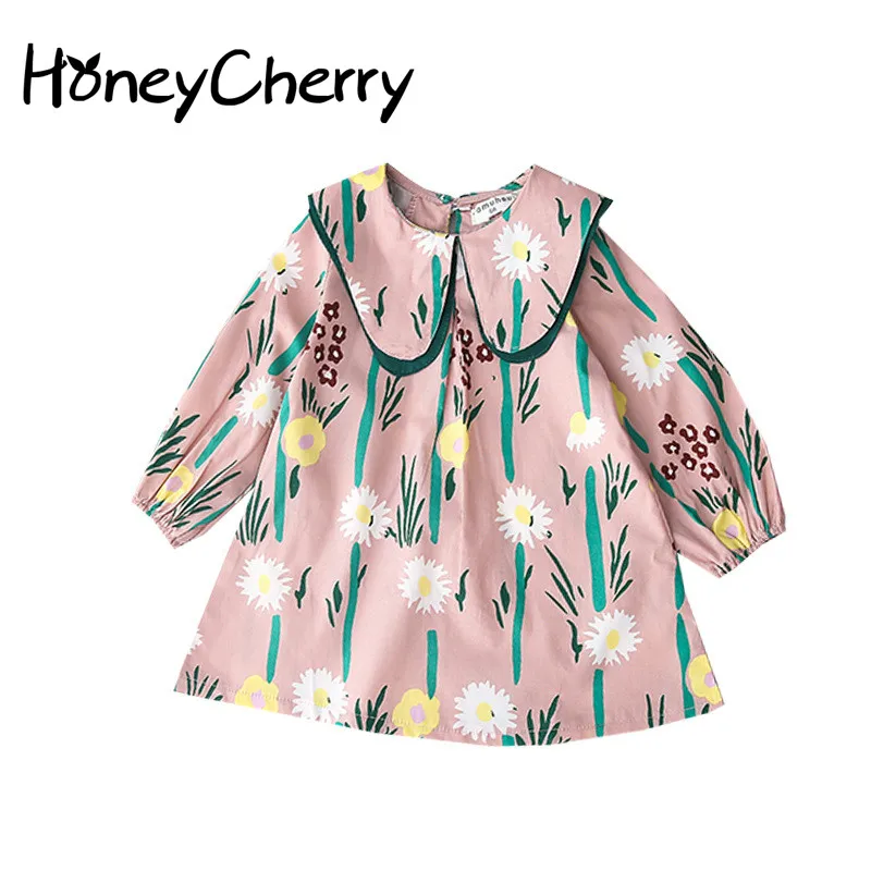 

Children's Long Sleeved Dress Girl 2019 New Baby Pure Cotton Baby Girl Clothes Girls Dress Kids Dresses For Girls