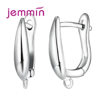 

New Arrival Promotion Square Shape Earring Hoops for Earrings Making 925 Sterling Silver Jewelry Components DIY Bijoux