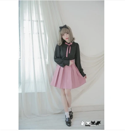 Dolley Simple Sweet La Conception Lolita Solide rose Noir Sont Filles 00105 Princesse Plissée Jeunes Et Dollydelly Jupe Originale Animé RZpxq