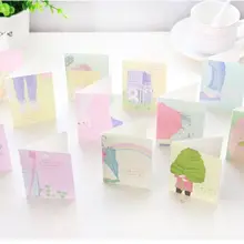 5 шт./лот kawaii Мини-конверт с поздравительной открыткой мультяшная открытка праздничная открытка для сообщения на день рождения Рождество ЛОМО Подарочная открытка