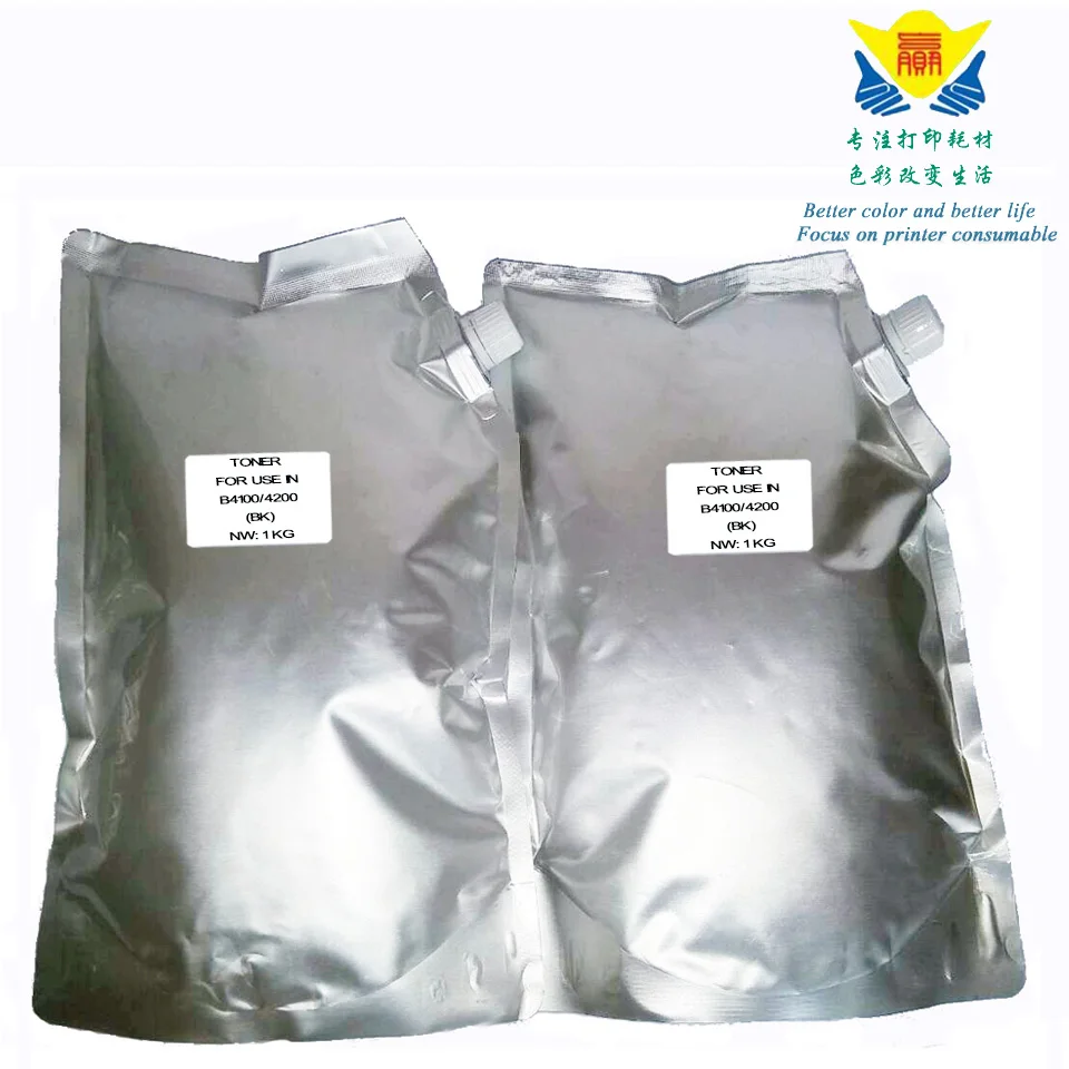 

JIANYINGCHEN compatible black refill Toner Powder universal for OKI B4100/4200/4250/4350/431(2pcs/lot)1kg per bag