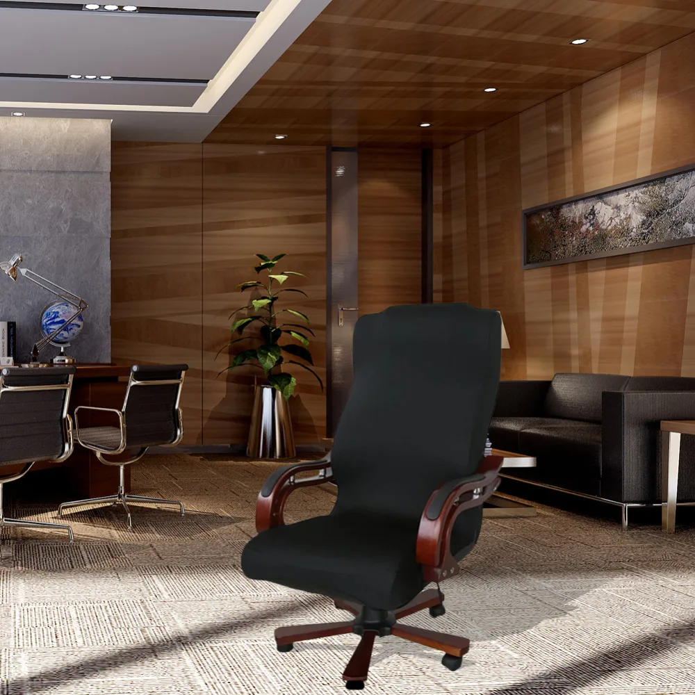  L Size Solid Spandex Office chair cover Computer elastic armchair Slipcovers seat Arm Chair Covers 