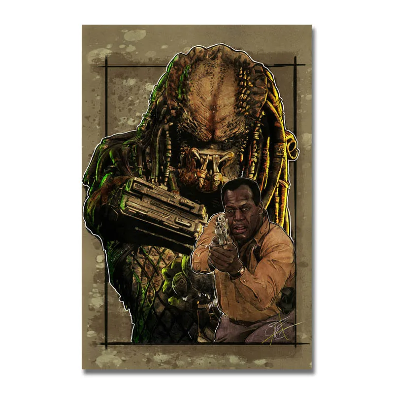 

Art Silk Or Canvas Print The Predator Hot Movie Poster 13x20 24x36 inch For Room Decor Decoration-003