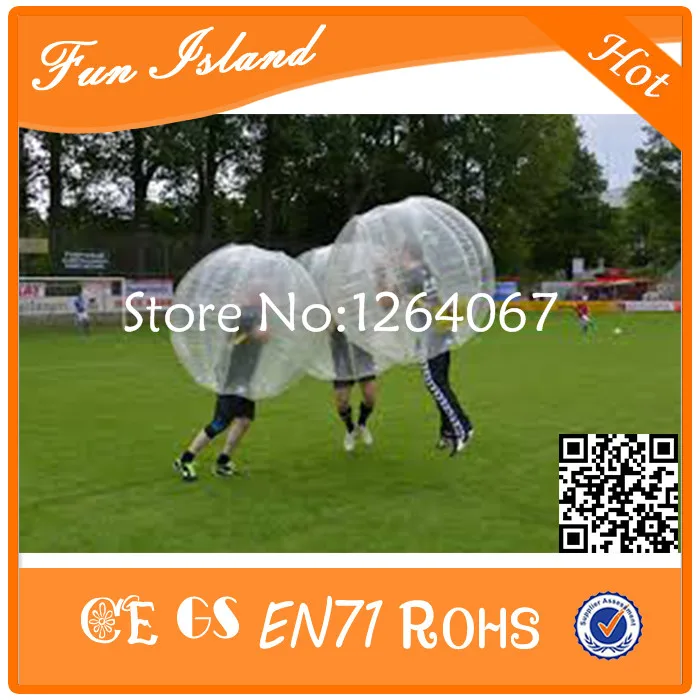 Free Shipping 0 8mm PVC Inflatable Bumper Ball Soccer Bubble For Football Game