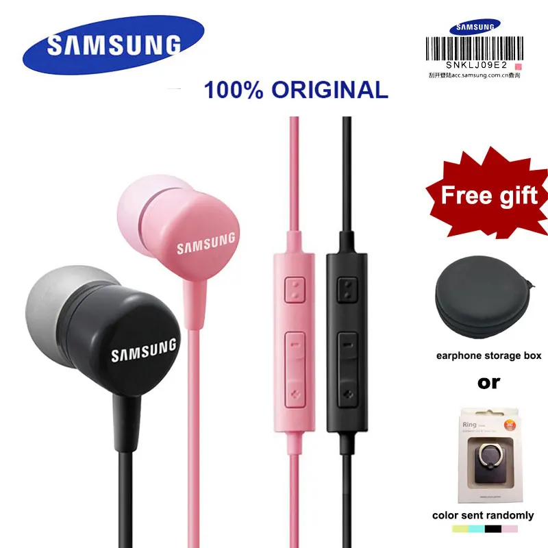 SAMSUNG Original H-S130 3.5mm In-ear Wired Headsets with Micr earphones for Samsung Galaxy S8 Support Official Certification