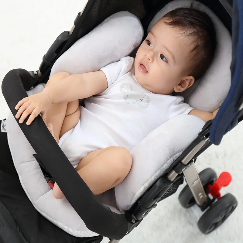 Детская подушка для коляски детская защита головы подушка для коляски двусторонняя защитная подушка для сиденья автомобиля