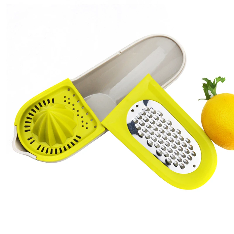3 in 1 Manual Lemon Squeezer Fruit Citrus Stainless Steel Grater Orange
