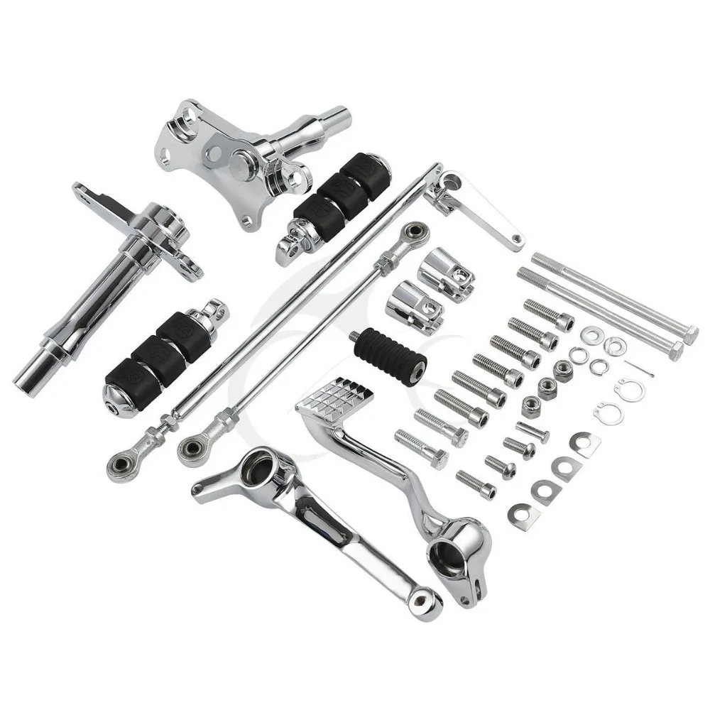 Переднее управление мотоцикла полные тяги рычагов Peg Для Harley Sportster XL 883 1200 91 03