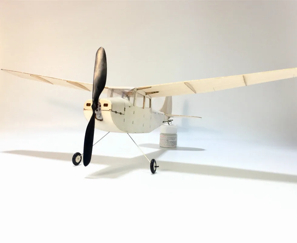 MininimumRC самолет лазерная резка самолетик из пробкового дерева набор cessna L 19 рамка