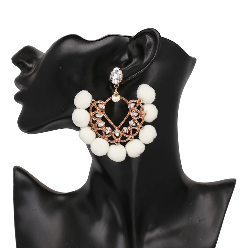 Bohemian Big Maxi Earrings New Statement Earring Jewelry Factory Wholesale Crystal Drop Earrings oorbellen