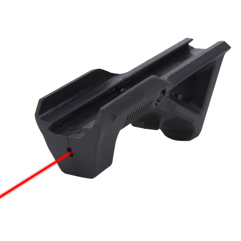 Outdoor War Game Airsoft Hunting Grips Tactical Triangle Rifle Grips with Red Dot Laser Sights